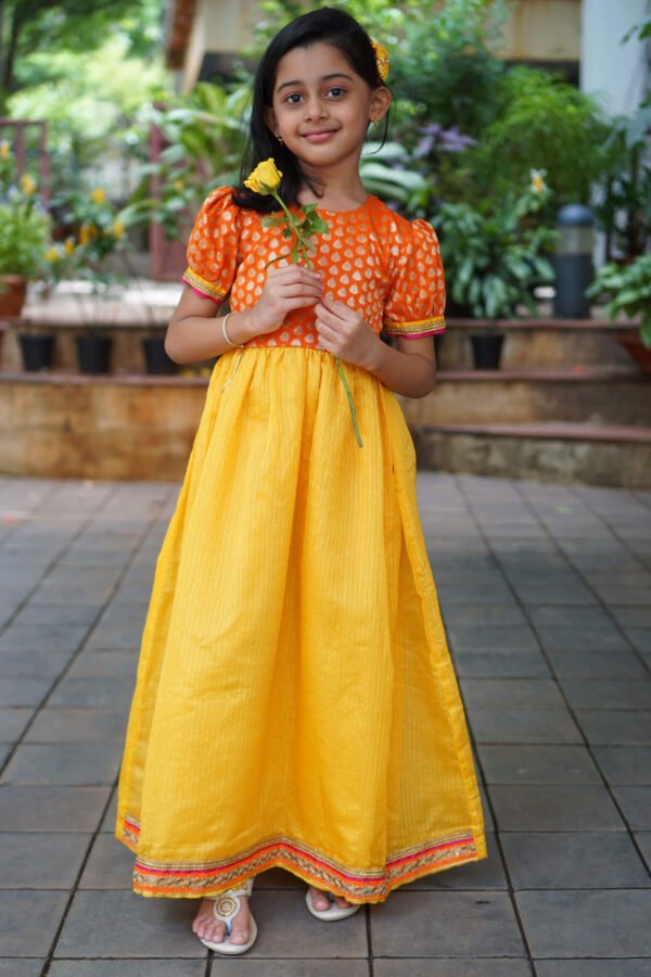 Buy yellow one piece gown in India @ Limeroad